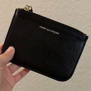 Comme des Garcons Black Leather Clutch